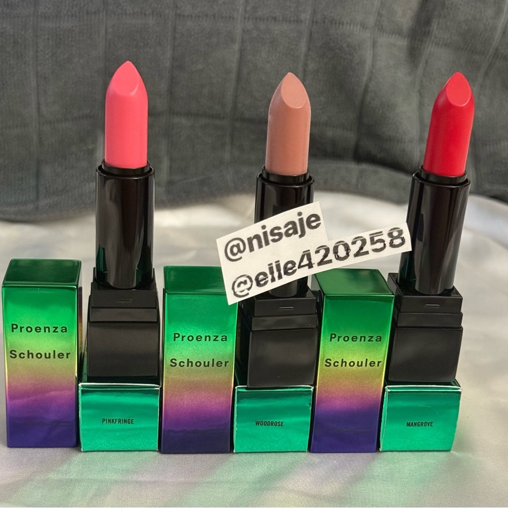 MAC Mangove, Woodrose, Pinkfringe Lipsticks Proenza Schouler Collection